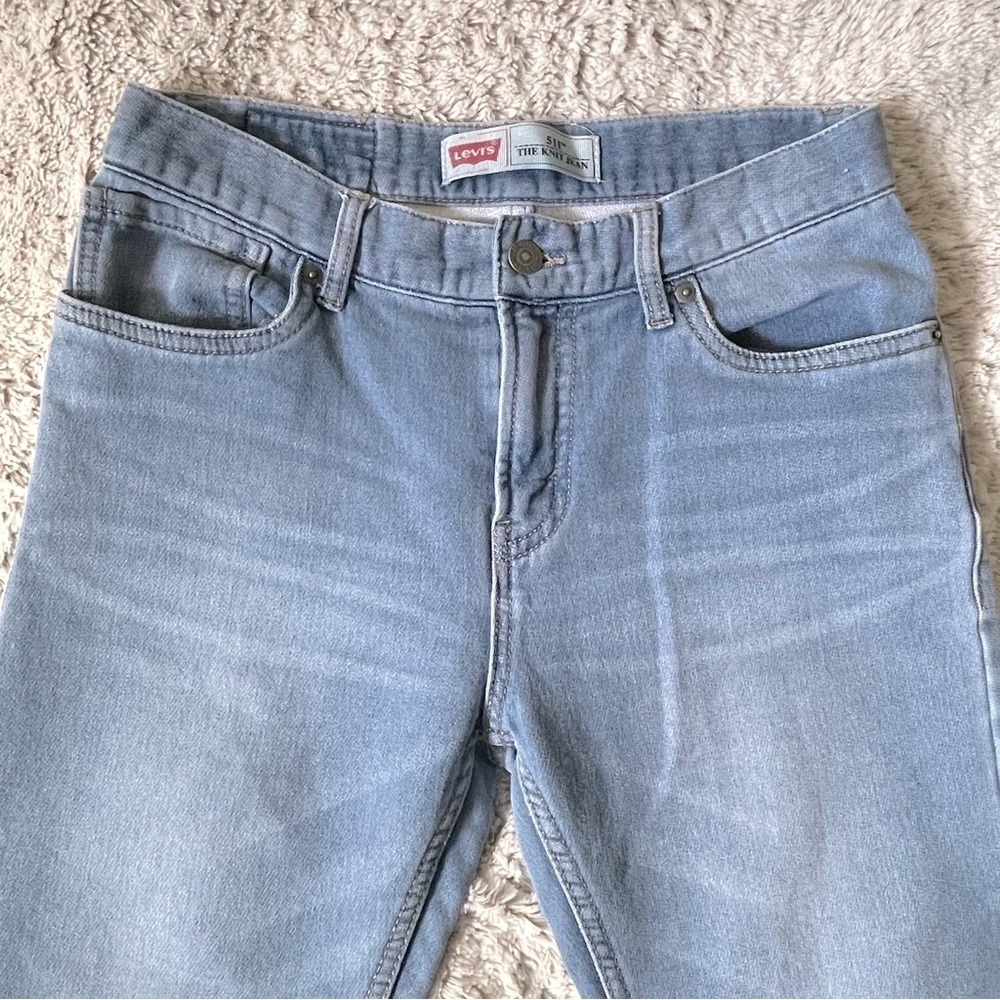 Girls Levi’s 511 The Knit Jean size 18 Reg Blue Spandex for Stretch